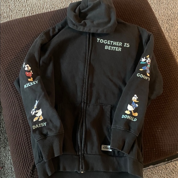 H&M Other - H&M Black Hoodie with Disney Characters Print